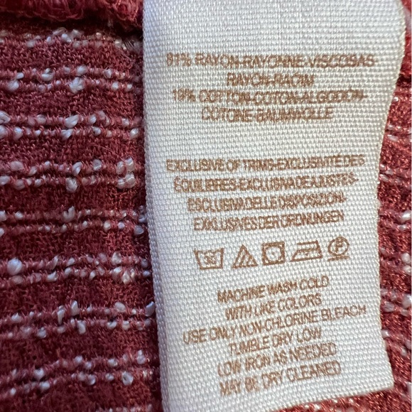 Free People Orange Long Sleeve Buttoned Blouse - Picture 7 of 7